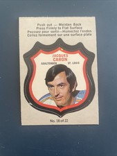 1972-73 O PEE CHEE PUSH OUT INSERT “JACQUES CARON” 18 of 22 EX ST LOUIS BLUES