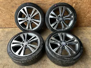 MERCEDES E350 W212 10-16 OEM WHEEL RIM 18X8.5 18" TIRE 245/40ZR18 97W SET 140K - Picture 1 of 18