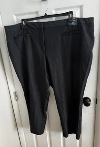 NWT Womens Pants AVENUE Gray Trousers Size 26W Short Petite Plus Size - Picture 1 of 5