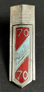 AUSTIN A70 HEREFORD MOTOR CAR VINTAGE BONNET GRILLE ENAMEL BADGE EMBLEM INSIGNIA - Picture 1 of 9
