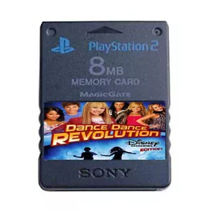 Tarjeta de memoria oficial Dance Dance Revolution Disney Channel PS2 desbloqueada Guardar - Imagen 1 de 1