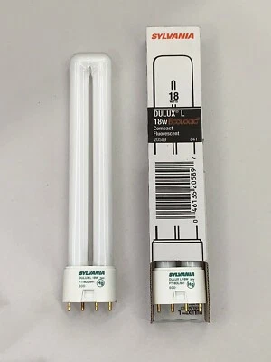 Sylvania 20589 (2 LAMPS) FT18DL/841/ECO 18W T5 Tube, 4pin 2G11, 4100k Cool White - Image 1 of 4