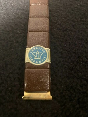 RARO NOS VINTAGE SARASTRO EXPANSIÓN PULSERA RELOJ CORREA BAQUELITA? MARRÓN 18MM Foto 1 de 4