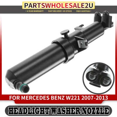 Front Left LH Headlight Washer Nozzle for Mercedes Benz W221 S550 S600 S63 AMG - Image 1 of 4
