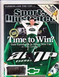 SPORTS ILLUSTRATED MAGAZINE --FEBRUARY 18 2008----DALE EARNHARDT JR COVER - Picture 1 of 1