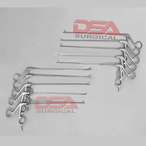 Set 10 pezzi di pinze micro laringee ORL, forbice erba tazza biopsia ecc, 2 x 250 - Foto 1 di 3