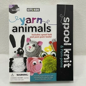 Spice Box Yarn Animals Kits for Kids Almost Full Kit Crafts Knitting Yarn Tools - Picture 1 of 9