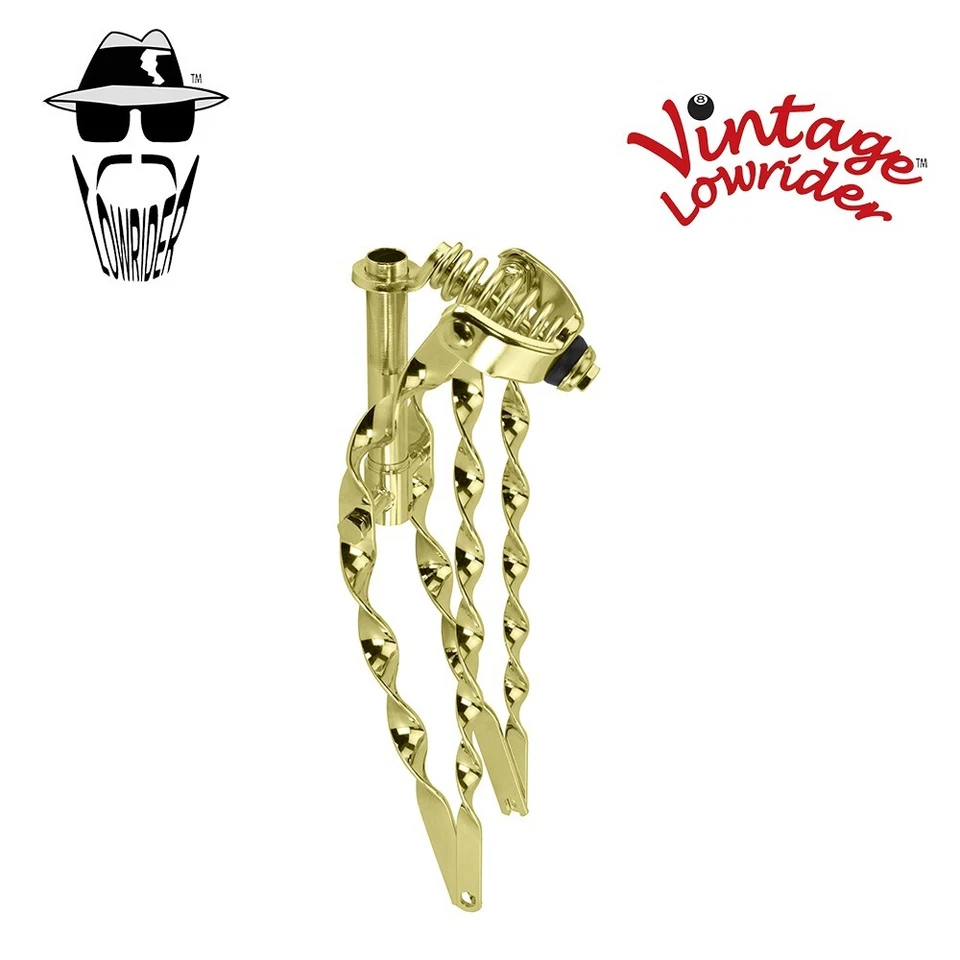 Original Vintage Lowrider 20" Bike Classic/Straight Flat Twist Spring Fork Gold - Image 1 of 1
