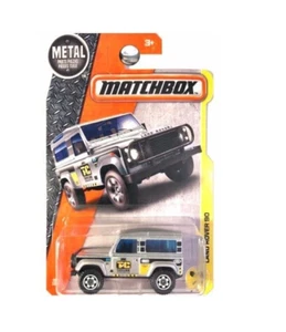 Matchbox 2017 MBX Costruzione Land Rover 90 48/125, Argento - Foto 1 di 1