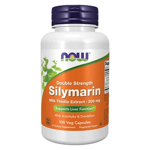 NOW FOODS Milk Thistle Extract Double Strength 300 mg 100 Veg Capsules - Picture 1 of 4