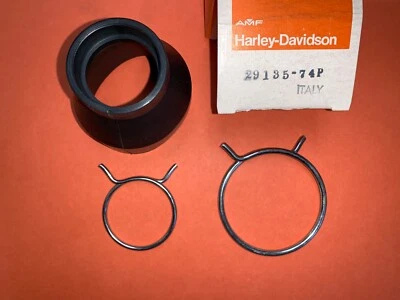 AERMACCHI HARLEY NOS 29135-74P carburador acoplamiento y abrazaderas 1974 1975 EE. UU. 1976 SX175 Foto 1 de 2