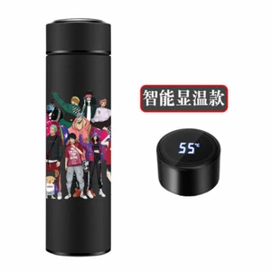 One Piece Luffy Edelstahl Trinkflasche Isolierflasche Temperaturanzeige 500ML - Picture 1 of 3