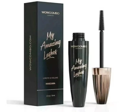 Wowcombo BLACK My Amazing Lashes Mascara ~ Lifts Curl Thicken Lengthen GENUINE
