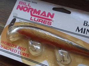 Antiguo Bill Norman 2000 Hecho en EE. UU. 4,5" Baltic Minnow 02 Dorado Negro OB - Imagen 1 de 6