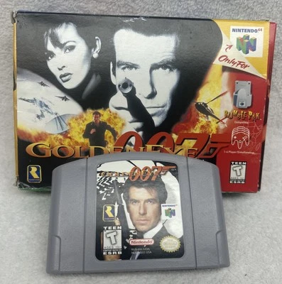 Nintendo 64 Goldeneye 007 Rare  WITH BOX, Excellent Condition - Image 1 of 4