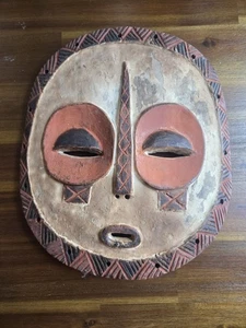 ORIGINAL VINTAGE AFRICAN TRIBAL MASK RD CONGO - Picture 1 of 4
