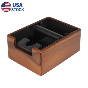 Coffee Knock Box Tamping Station Knocking Bar Espresso Powder Dump Bin Non-Slip - Picture 1 of 12
