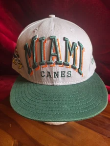 New Era Fits Miami CANES Hurricanes SnapBack Hat Cap Embroidered Rare - Picture 1 of 7