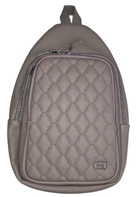 Lug Luxe VL выстеганная слинга сумка рюкзак - серо-бежевый - новый - через плечо дорожная сумка - Изображение 1 из 4
