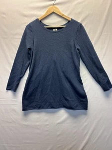Maglione pullover donna Nic & Zoe blu navy twist aperto dietro piccolo - Foto 1 di 6