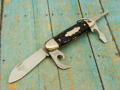 VINTAGE IMPERIAL PROV RI USA KAMP KING BOY SCOUT POCKET KNIFE CAMPING KNIVES EC - Image 1 of 4