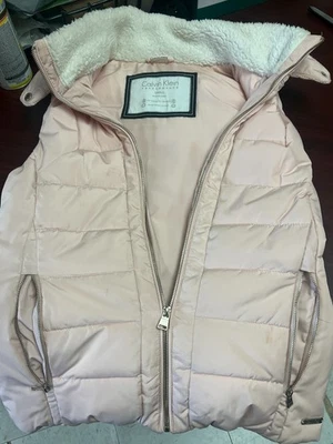 Calvin Klein Performance Womens Small Puffer Vest PINK - Image 1 of 4