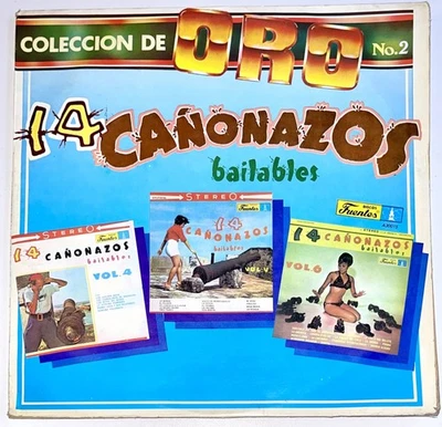 Colección de Oro No.2 - 14 Cañonazos Bailables, Vol. 4, 5, 6 / 3 LP Fuentes 1987 - Image 1 of 4