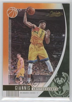 2019-20 Panini Absolute Memorabilia Orange /75 Giannis Antetokounmpo #75 - Image 1 of 2