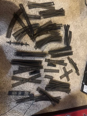 HO Scale Track LOT OF 120+ Pc  Tyco Atlas AHM Bachmann Casadio, Curved Straight+ - Image 1 of 4