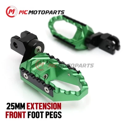 For Kawasaki Z1000 2014-2017 1inch Front Lowering Wide Touring Rider Foot Pegs — 第 1/4 张图片