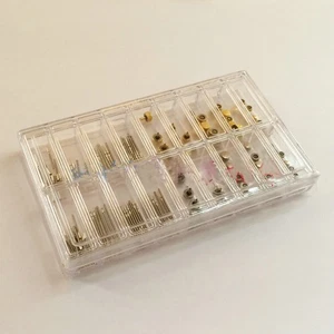 144Pack Stainless Steel Watch Stem+Watch Crown Kits Box Set For Ladies - Picture 1 of 6