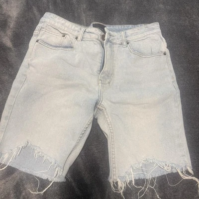 Insight Pistol Denim Cotton Casual Distressed Slim Jorts Jean Shorts Mens W30” - image 1 of 3