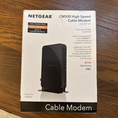 NETGEAR Cable Modem CM500 | Compatible With Xfinity, Spectrum, Cox | DOCSIS 3.0 - Image 1 of 4