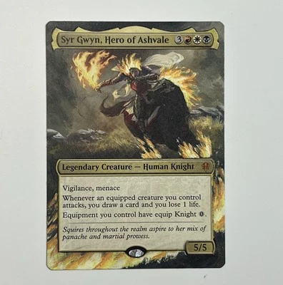 Syr Gwyn, Hero Of Ashvale ALTER Hand Painted MTG EDH Halloween Altered Commander - Image 1 of 2