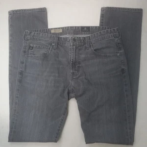 AG Adriano Goldschmied Jeans Men 33x34 Gray Denim Matchbox Slim Straight - Picture 1 of 5