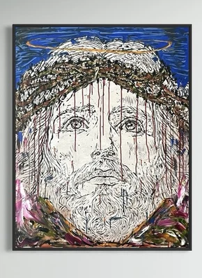 Daniel Pultorak Dornen und Erlösung 2025 Kunst  gerahmt Öl Neoexpressionismus - Bild 1 von 4