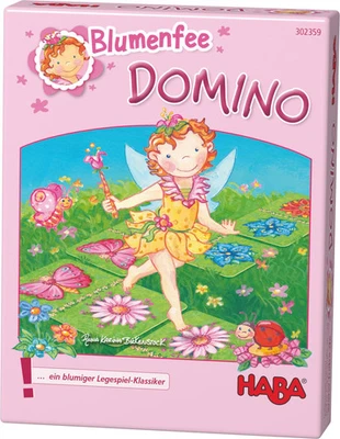 HABA Domino Legespiel Blumenfee Rosalina Mädchen Schmetterling Holz 28 Teile - Bild 1 von 4