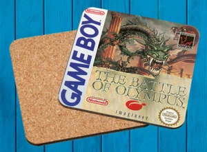 BATTLE OF OLYMPUS NINTENDO GAME BOY POSAVASOS MADERA WOODEN COASTERS - Imagen 1 de 1
