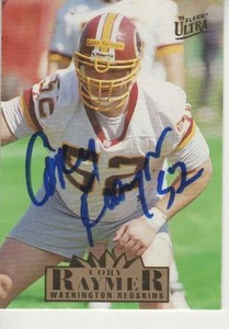 CORY RAYMER SIGNED 1995 FLEER ULTRA #342 - WASHINGTON REDSKINS - Picture 1 of 1