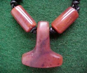 Jewelry - Cornealian Thor's Hammer - Picture 1 of 1