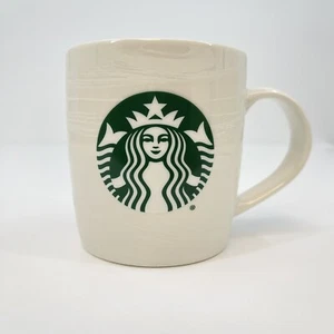 Taza de café Starbucks 2020 remolino blanco con logotipo verde sirena 11 oz - Imagen 1 de 6