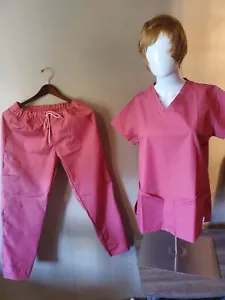 Fashion Unisex V-Neck, Deep Pockets Medical Scrub Uniform Set. Free Gift... - Picture 1 of 10