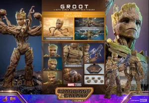 Hot Toys 1/6 MMS707 GUARDIANS OF THE GALAXY VOL. 3 Groot Deluxe Ver. In Stock - Picture 1 of 11