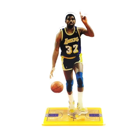 Magic Johnson Figure - #32 of Lakers Legend Dribbles the Ball Figurine Ornament Cover