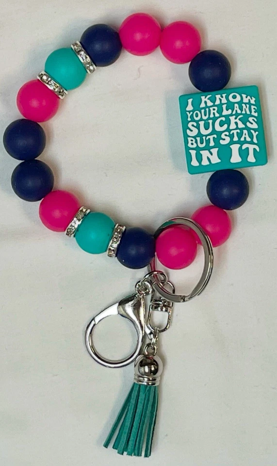 Llavero de muñeca de cuentas de silicona de 15 mm. Muy resistente y lindo Foto 1 de 1