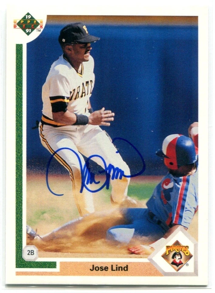 JOSE LIND 1991 Upper Deck Baseball AUTO Authentic Autograph #258 - Image 1 of 1