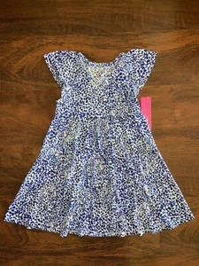 Lilly Pulitzer Girl MEDIUM 6-7 Twisted Up MINI KAWAI DRESS Swing Fit Tiered NWT - Picture 1 of 4