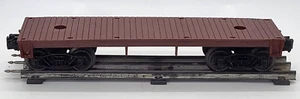 Vintage Lionel Train brauner Flachwagen 1877 unmarkiert ohne Autoladung Spur O, sehr guter Zustand - Bild 1 von 14