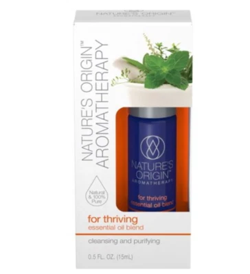 Nature's Origin Aroma. Ess. Oil Roll-Ons 15 mL Set = 3 Pepprmnt Thriving Mindful - Image 1 of 4