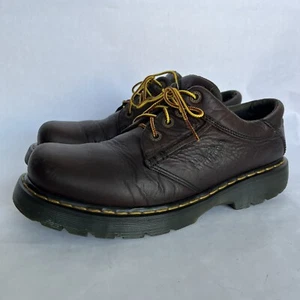 Dr Martens Vintage 8A17 Mens Brown Leather Oxford Shoes Sz 13 Low RARE Boot Lace - Picture 1 of 11